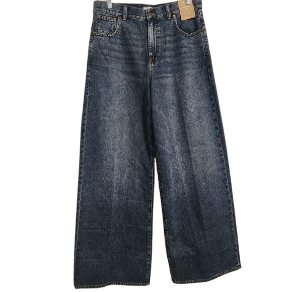 NWT Madewell Superwide-Leg Jeans Concho Wash Size 29 - Picture 6 of 9